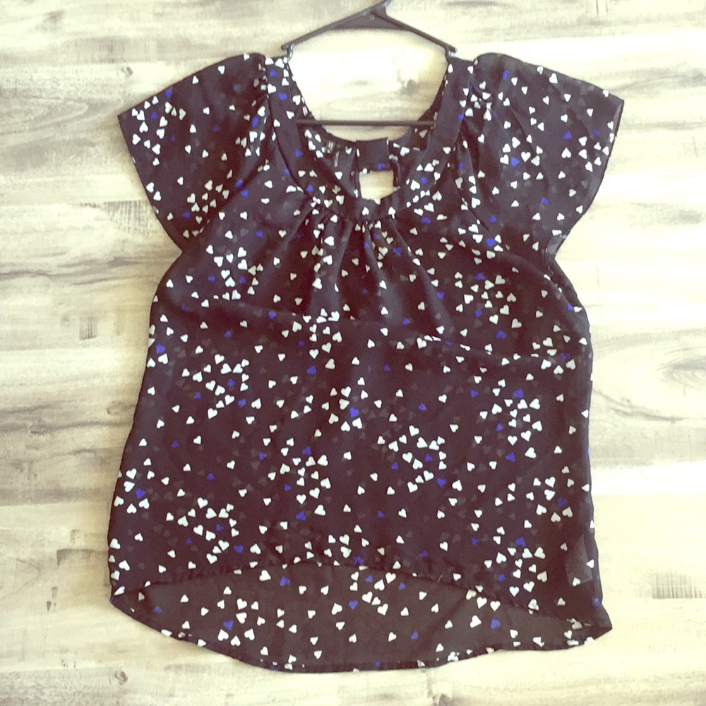 Black sheer blouse!